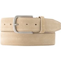 Lindenmann Herren Gürtel beige Veloursleder von Lindenmann