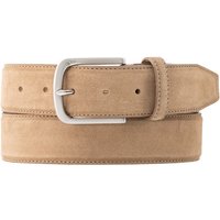 Lindenmann Herren Gürtel beige Veloursleder von Lindenmann