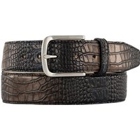 Lindenmann Herren Gürtel blau,braun Leder geprägt von Lindenmann