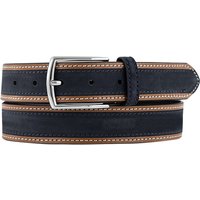 Lindenmann Herren Gürtel blau Glattleder von Lindenmann