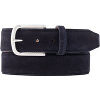 Lindenmann Herren Gürtel blau Veloursleder von Lindenmann