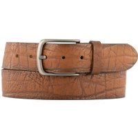 Lindenmann Herren Gürtel braun Leder geprägt von Lindenmann
