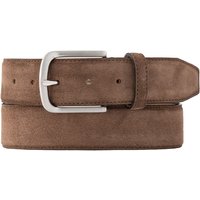Lindenmann Herren Gürtel braun Veloursleder von Lindenmann