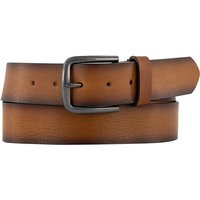 Lindenmann Herren Gürtel braun Leder geprägt von Lindenmann