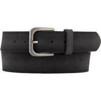 Lindenmann Herren Gürtel schwarz Leder geprägt von Lindenmann