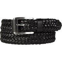 Lindenmann Herren Gürtel schwarz Leder geprägt von Lindenmann