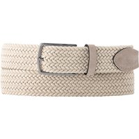 Lindenmann Herren Gürtel beige Textil von Lindenmann