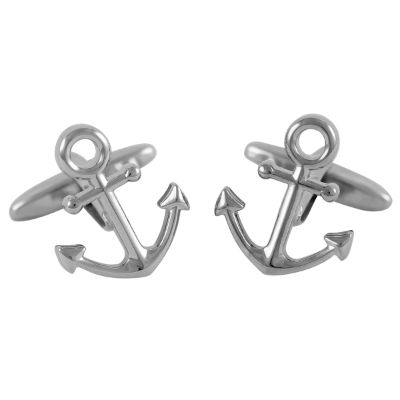 Lindenmann Manschettenknöpfe Anker - silber von Lindenmann