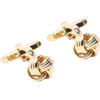 Lindenmann Polierte und vergoldete Manschettenknöpfe in Knotenform in 0 von Lindenmann