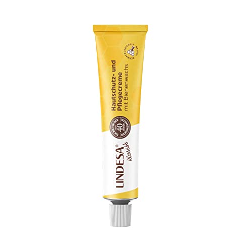 Lindesa Pflegecreme mit Bienenwachs | Handcreme, Hautschutzcreme, Handpflege | Metall-Tube 50ml (1) von Lindesa