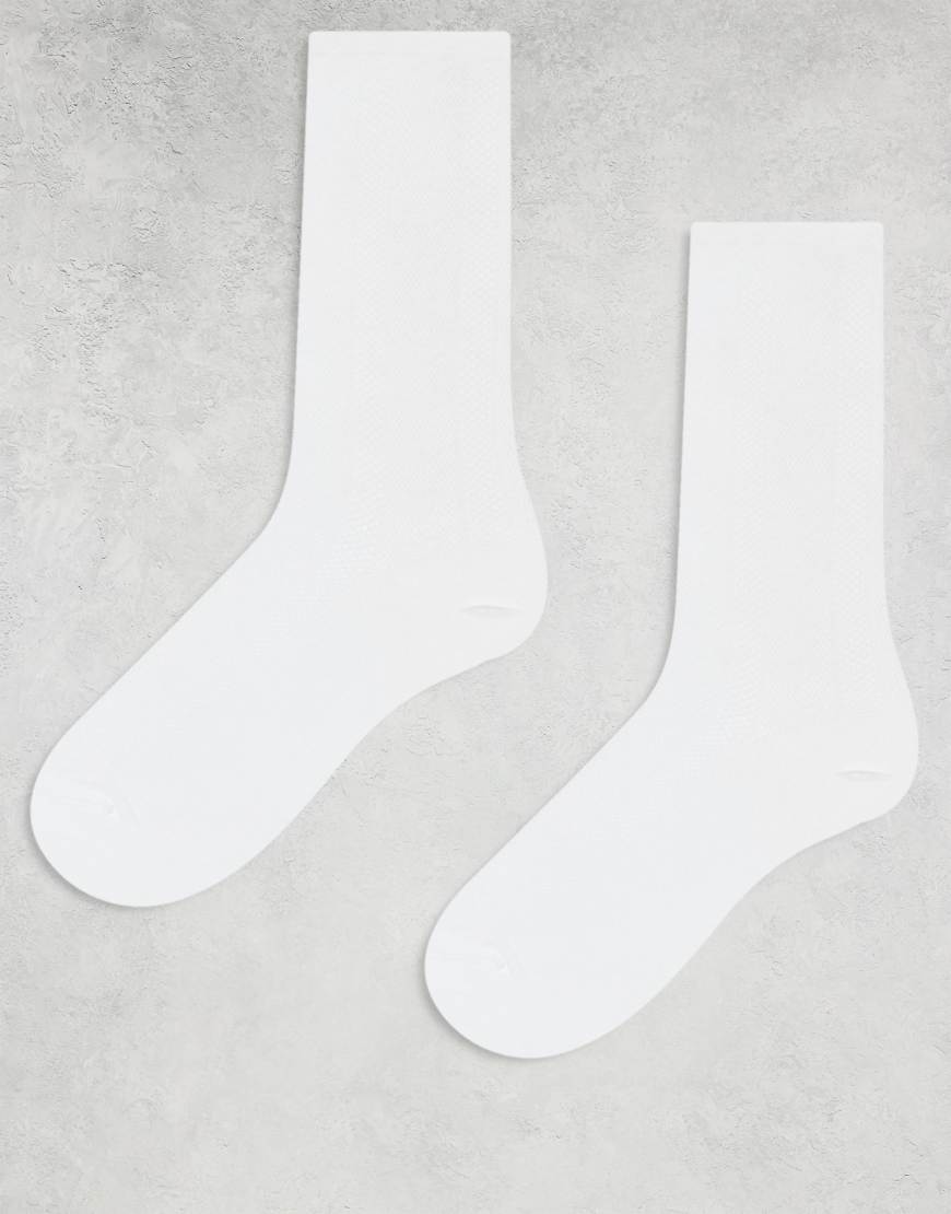 Lindex - 2er-Pack Jacquard-Socken in Weiß Lindex - 2er-Pack Jacquard-Socken in Weiß von Lindex