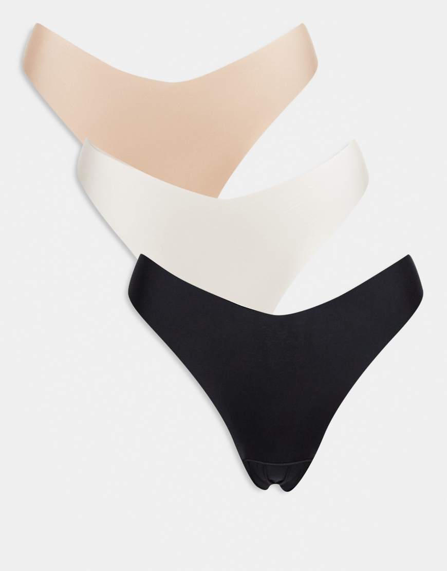 Lindex - 3er-Pack sich nicht abzeichnende Tangas in beigen, neutralen Tönen Lindex - 3er-Pack sich nicht abzeichnende Tangas in beigen, neutralen Tönen von Lindex