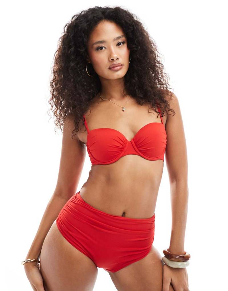 Lindex - Reese - Bügel-Bikinioberteil in Rot von Lindex