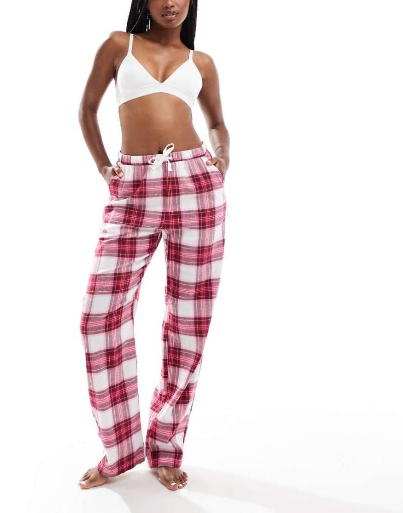 Lindex - Rot karierte Pyjama-Hose von Lindex