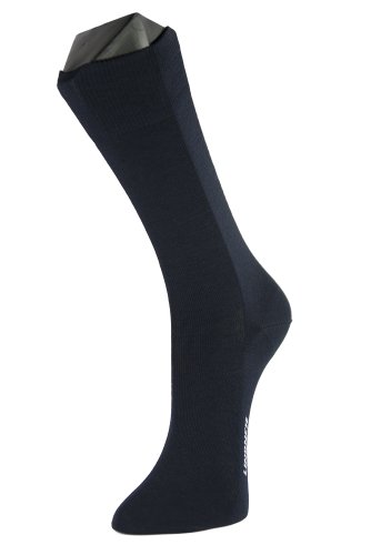 DIABETIKER Socke Silversoft 44-46 blau 2 St von Lindner socks