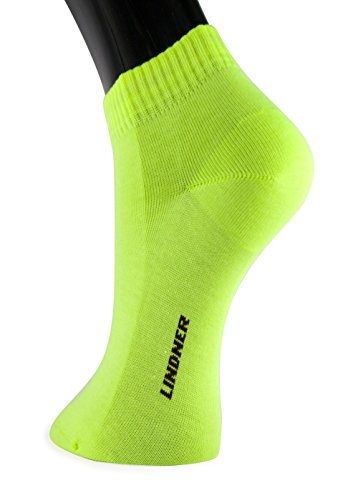 Lindner socks Shorties - Sneaker Quarter Socken (35-38, neon) von Lindner socks