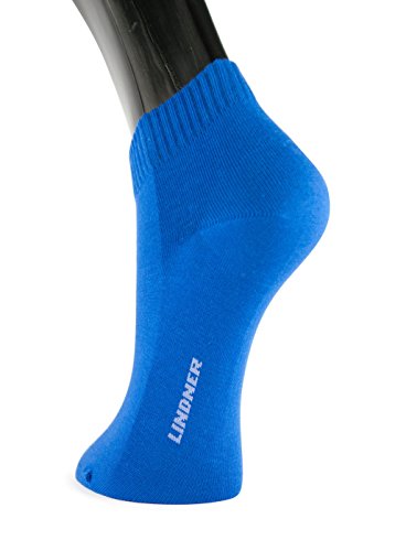 Lindner socks Shorties - Sneaker Quarter Socken (43-46, blau) von Lindner socks