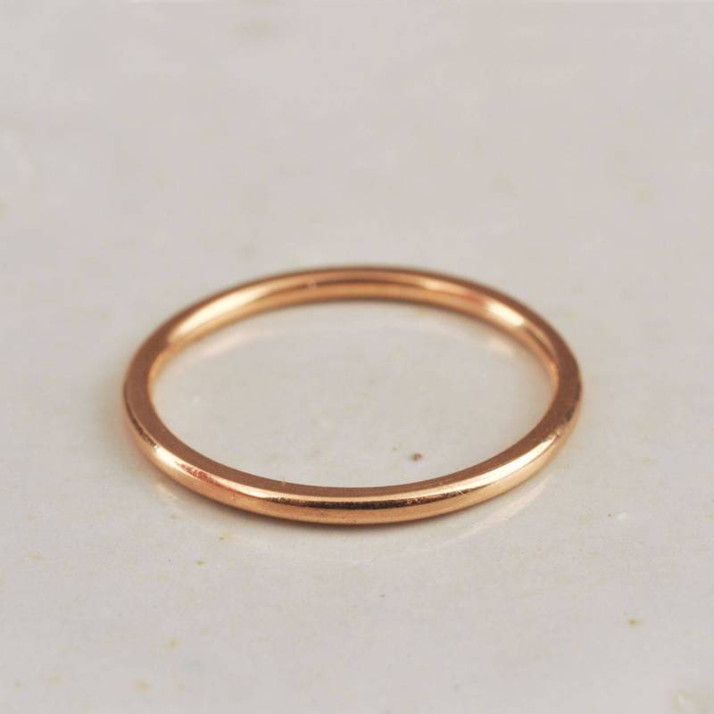 18 Ct Goldring . Rosé Gold. Trauringe. Stapelringe. Gelbgold Weißgold. Handmade Schmuck. Großbritanien von LindsayPearsonShop