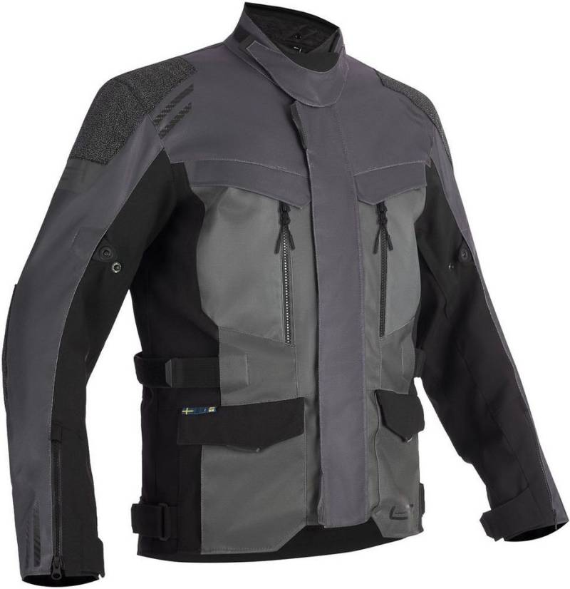 Lindstrands Motorradjacke Textile Jacket Storbo Graphite Dark Grey Black von Lindstrands