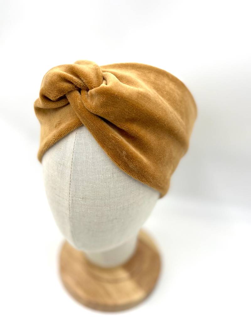 Haarband Aus Samt in Senfgelb Für Kinder Und Damen von LindwurmShop