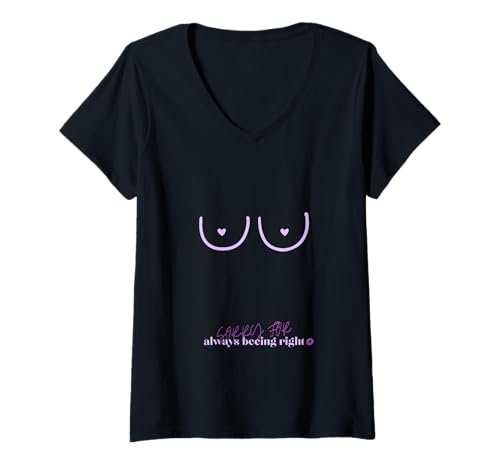 Damen Minimalistisches, lustiges Line-Art T-Shirt mit Herzdetails T-Shirt mit V-Ausschnitt Damen Minimalistisches, lustiges Line-Art T-Shirt mit Herzdetails T-Shirt mit V-Ausschnitt von Line-Art T-Shirt