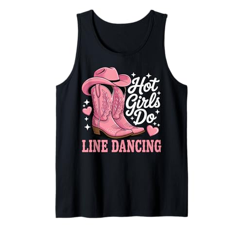 Hot Girls Do Line Dancing Tank Top von Line Dance Country musik