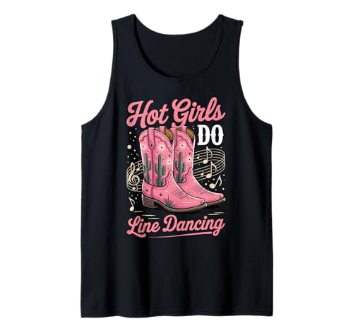 Hot Girls Do Line Dancing Tank Top von Line Dance Country musik