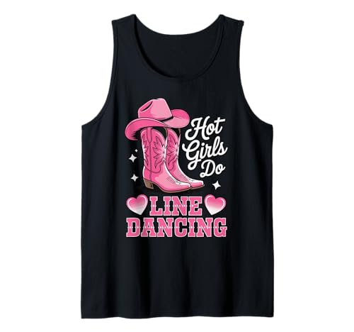 Hot Girls Do Line Dancing Tank Top von Line Dance Country musik