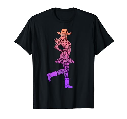 Linedance Dancer Cowgirl Mädchen Damen Line Dance T-Shirt Linedance Dancer Cowgirl Mädchen Damen Line Dance T-Shirt von Line Dance Cowgirls Linedance Dancers