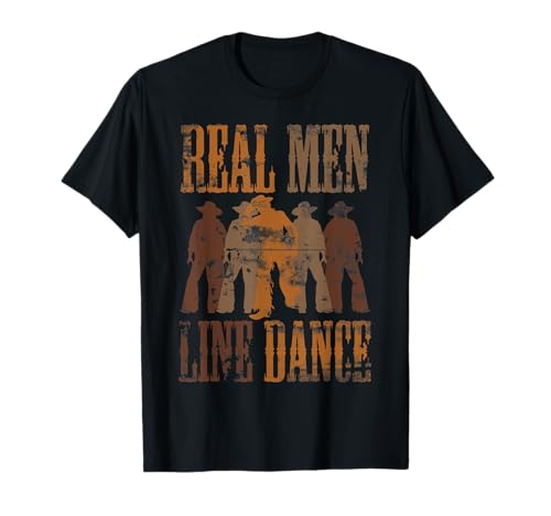 Cowboy Western Tanzen Liebhaber Herren Tänzer Line Dance T-Shirt Cowboy Western Tanzen Liebhaber Herren Tänzer Line Dance T-Shirt von Line Dance Geschenk für Tanzliebhaber Line Dance