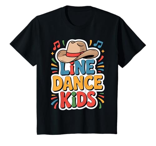 Kinder Linedance Kids fröhliches Line Dance Design T-Shirt Kinder Linedance Kids fröhliches Line Dance Design T-Shirt von Line Dance Motive und Designs für Linedance Kids