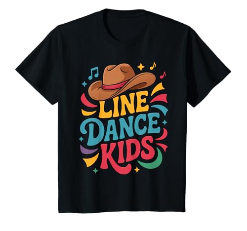 Kinder Linedance Kids fröhliches Line Dance Design T-Shirt Kinder Linedance Kids fröhliches Line Dance Design T-Shirt von Line Dance Motive und Designs für Linedance Kids