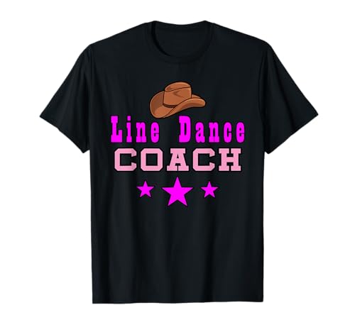 Line Dance Coach Trainer Mädchen T-Shirt Line Dance Coach Trainer Mädchen T-Shirt von Line Dance Queen Country Music Tanz Geschenk
