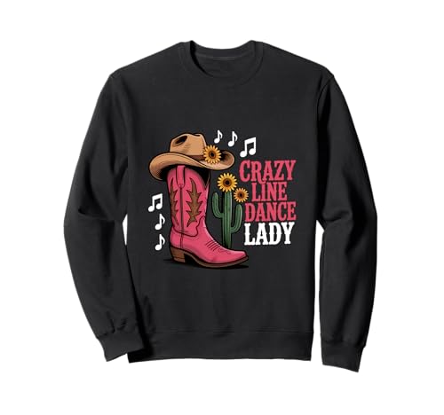 Verrückter Line Dance Line Dance für Damen Sweatshirt von Line Dancing Country Music Western