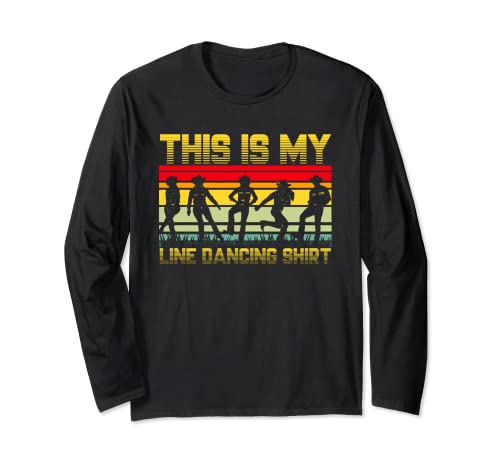 This Is My Line Tanzshirt für Tänzerin, Männer und Frauen Langarmshirt This Is My Line Tanzshirt für Tänzerin, Männer und Frauen Langarmshirt von Line Dancing Group Girls Dancer Love Dancing