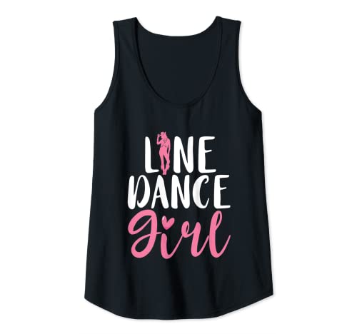 Damen Line Dance Mädchen Line Dancing Frau Country-Western-Tänzerin Tank Top von Line Dancing Line Dancer Texas Dance Line Dance