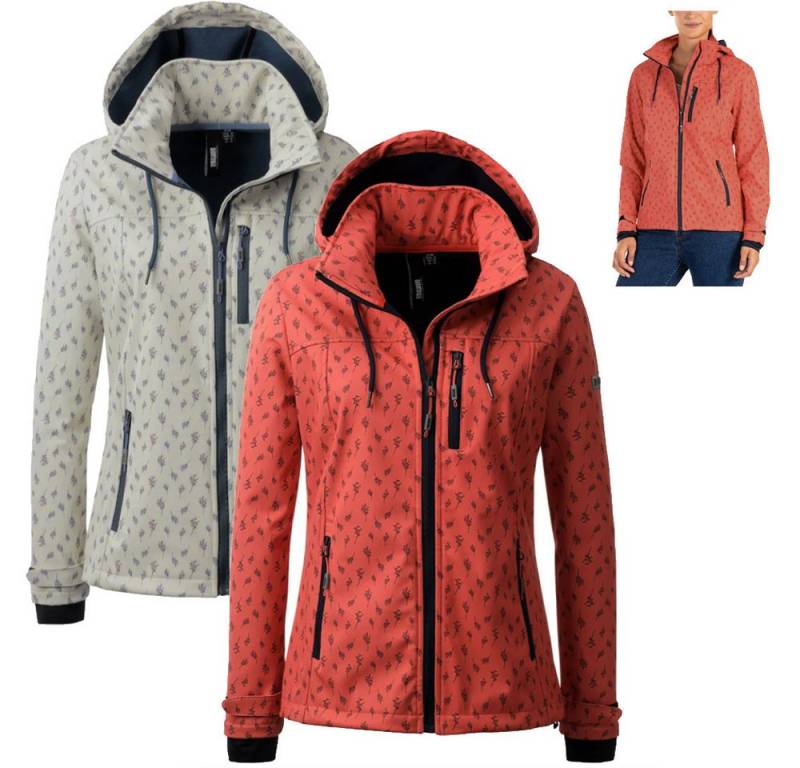 Linea Primero Hardshelljacke LPO - 3 Lagen Softshell Stretch Jacke Fleecefutter mit Kapuze Padma von Linea Primero