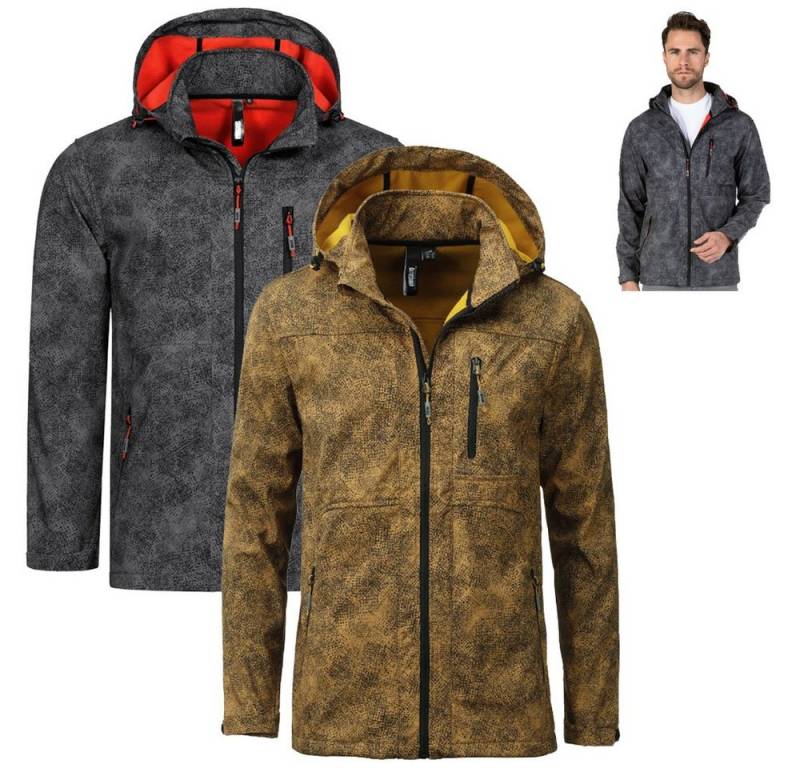 Linea Primero Hardshelljacke LPO - wasserdichte 3 Lagen Stretch Kapuzen Softshelljacke mit Fleece von Linea Primero