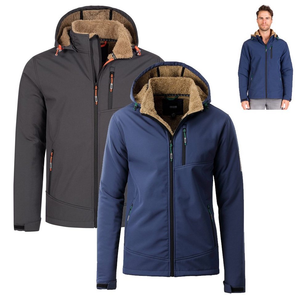 Linea Primero Hardshelljacke LPO - 3 Lagen Stretch Softshell Jacke mit Sherpa Fleece - Logan von Linea Primero