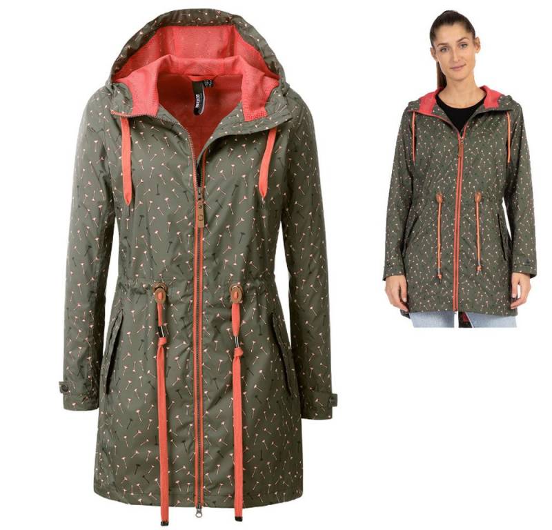 Linea Primero Hardshelljacke LPO - Regenmantel Viviane 2 aus Funktionsmaterial Regenjacke, olive von Linea Primero