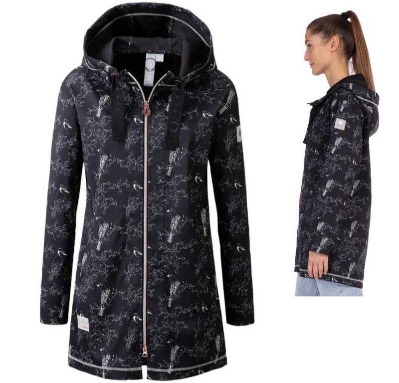 Linea Primero Hardshelljacke ViertelMond - funktioneller, Stretch Softshellmantel mit Kapuze - Vica von Linea Primero