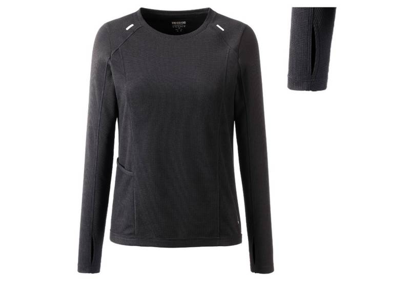 Linea Primero Langarmshirt LPO - funktionelles langarm Stretch Funktions Longshirt Violetta, blk von Linea Primero