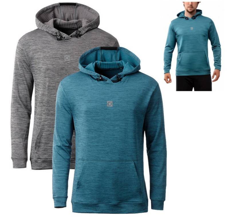 Linea Primero Strickfleecejacke LPO - Funktions Hoodie NILES mit Stretchfaser und praktischer Tasche von Linea Primero