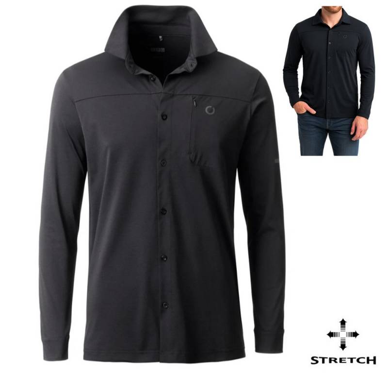 Linea Primero T-Shirt LPO Herren Funktionshemd Maverick – atmungsaktiv & elastisch, schwarz von Linea Primero