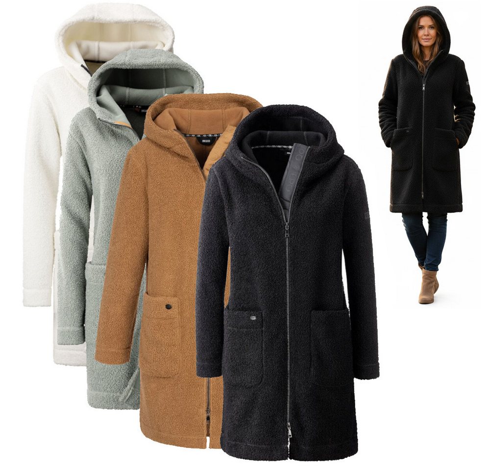 Linea Primero Trekkingjacke LPO Carry Damen Sherpa Fleecemantel – Warm, weich & stylisch von Linea Primero
