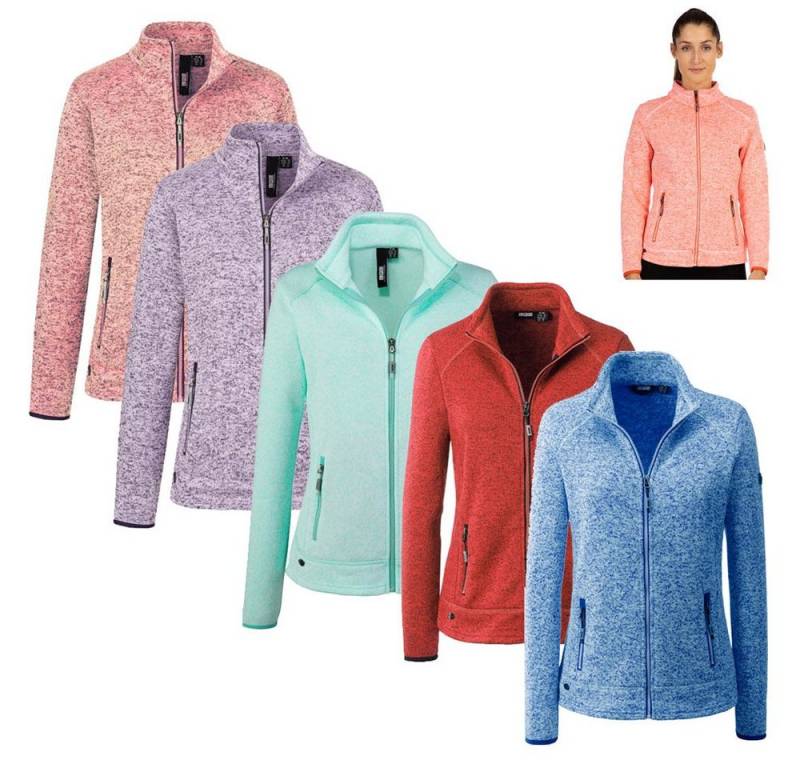 Linea Primero Trekkingjacke LPO Linea Primero - funktionelle Strickfleece Jacke - Janina 2 von Linea Primero