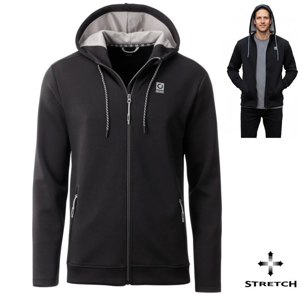 Linea Primero Trekkingjacke LPO - Sport Stretch Kapuzenjacke aus Dibond Gewebe Rodney, blk von Linea Primero