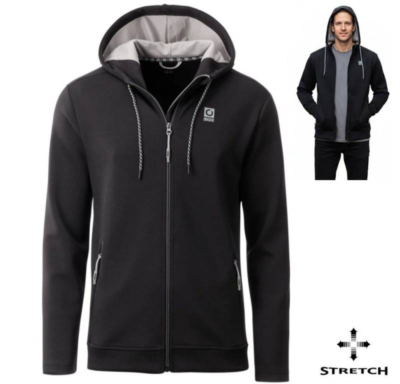 Linea Primero Trekkingjacke LPO - Sport Stretch Kapuzenjacke aus Dibond Gewebe Rodney, blk von Linea Primero