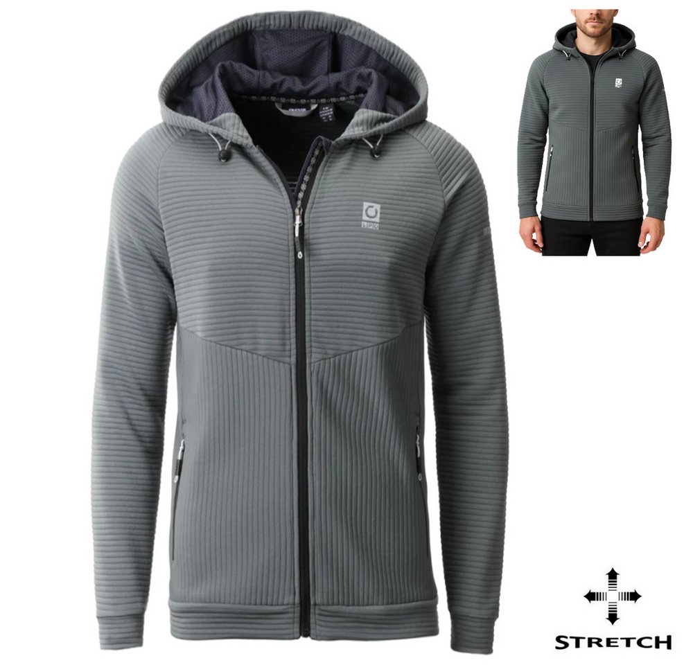 Linea Primero Trekkingjacke LPO - funktionelle Fleecejacke Vincent mit Rippenstruktur, balsam von Linea Primero