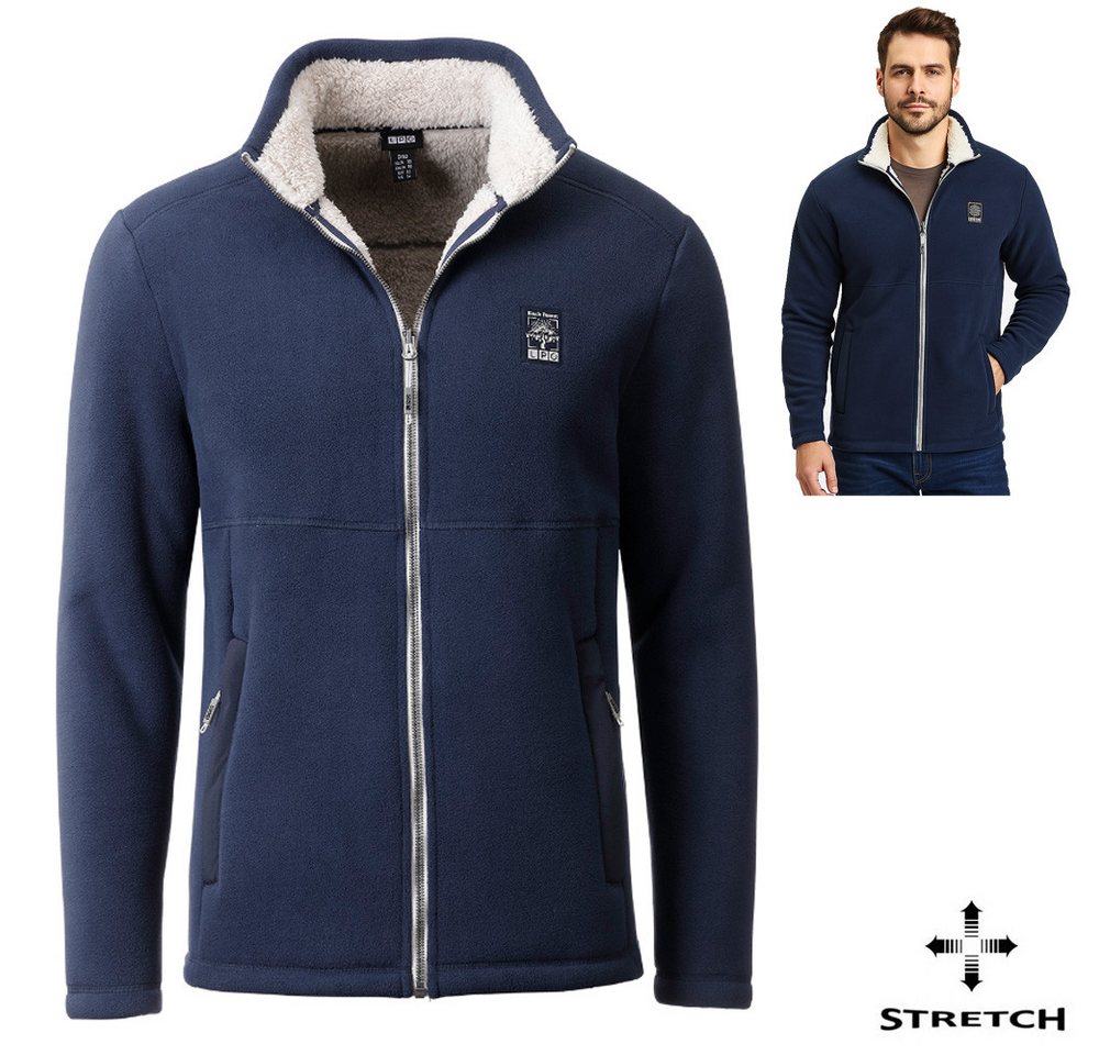 Linea Primero Trekkingjacke LPO - funktionelle Herren Teddyfleece Hochfloor Jacke Reece, navy Linea Primero Trekkingjacke LPO - funktionelle Herren Teddyfleece Hochfloor Jacke Reece, navy von Linea Primero